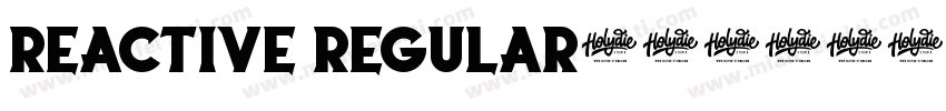 Reactive Regular字体转换